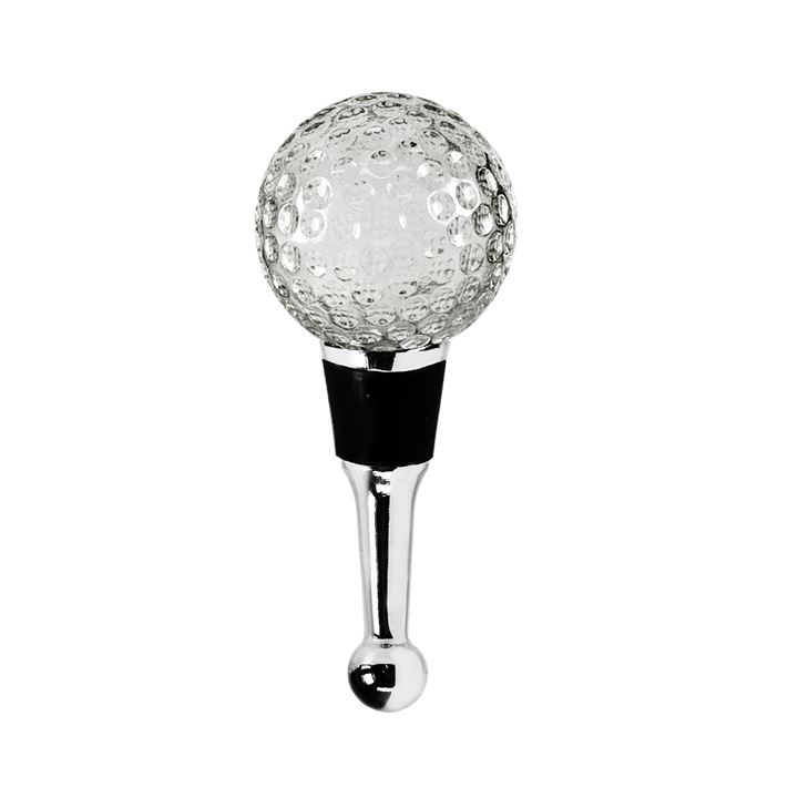 Vinprop med golfkugle i Muranoglas krystal H. 10cm <!--@Ecom:Product.DefaultVariantComboName-->