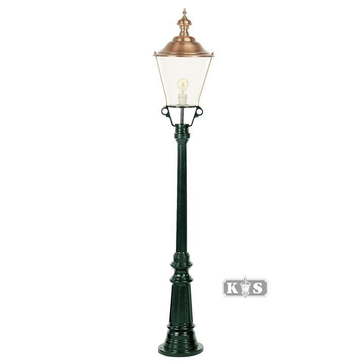 Flores standerlampe, m/ K3b, 161 cm Uden kroner - Standard (Mørkegrøn) - Standard (Plexiglas)