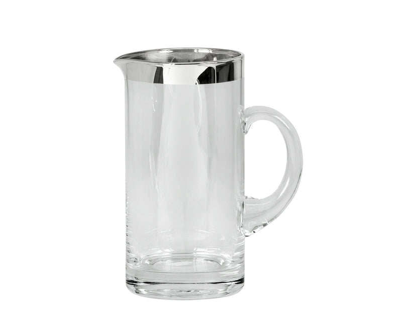 Glaskande m/ sølvkant Hjd. 20 cm