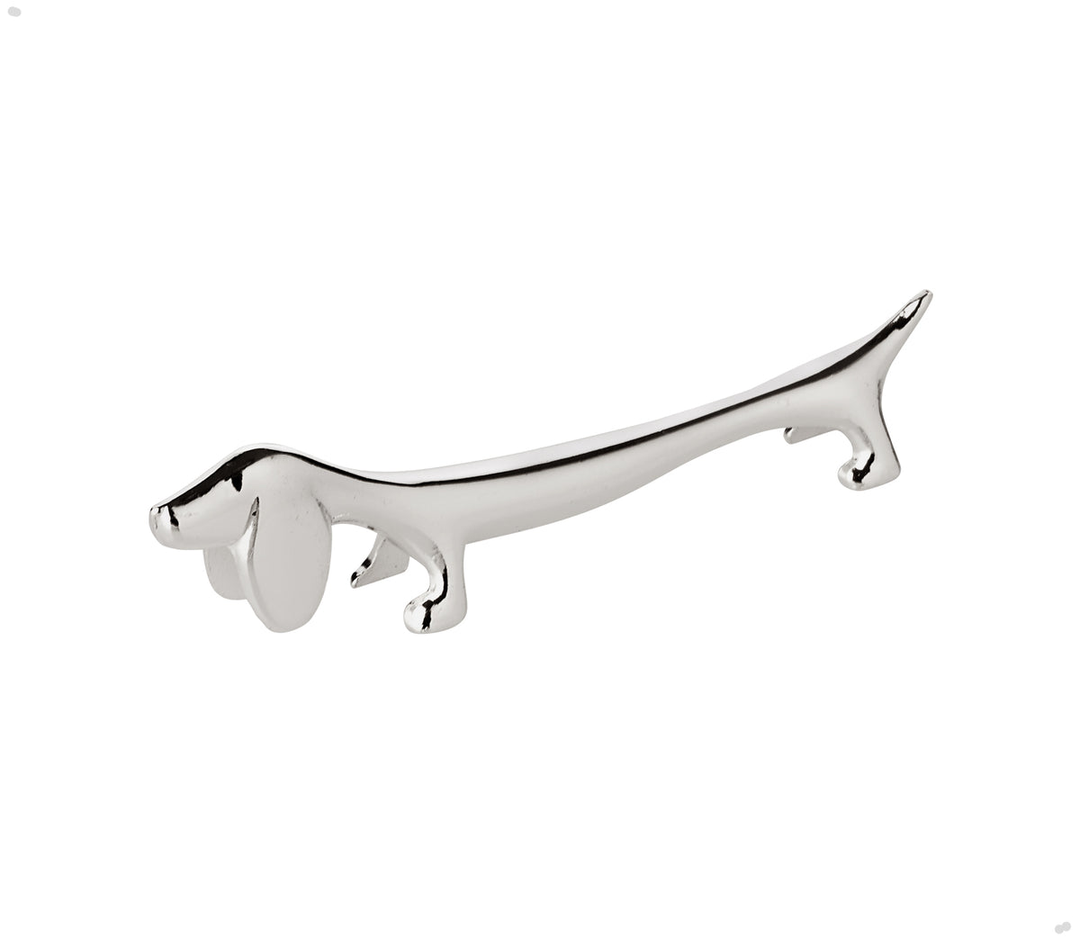 Knivstol hund s/ 6 stk. forsølvet Lgd. 9 cm.