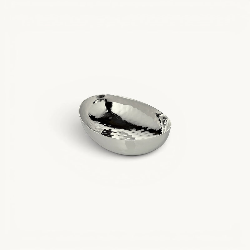 Skål Henrietta hamret stål L. 11,5 cm