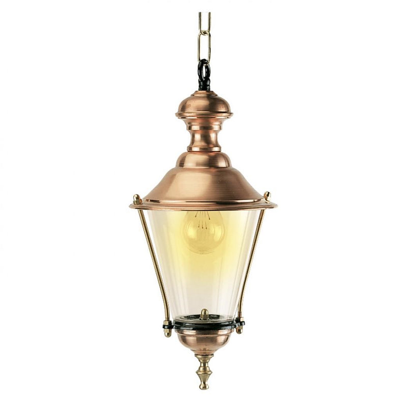 M29 kobberlampe hængende i kæde, 39 cm