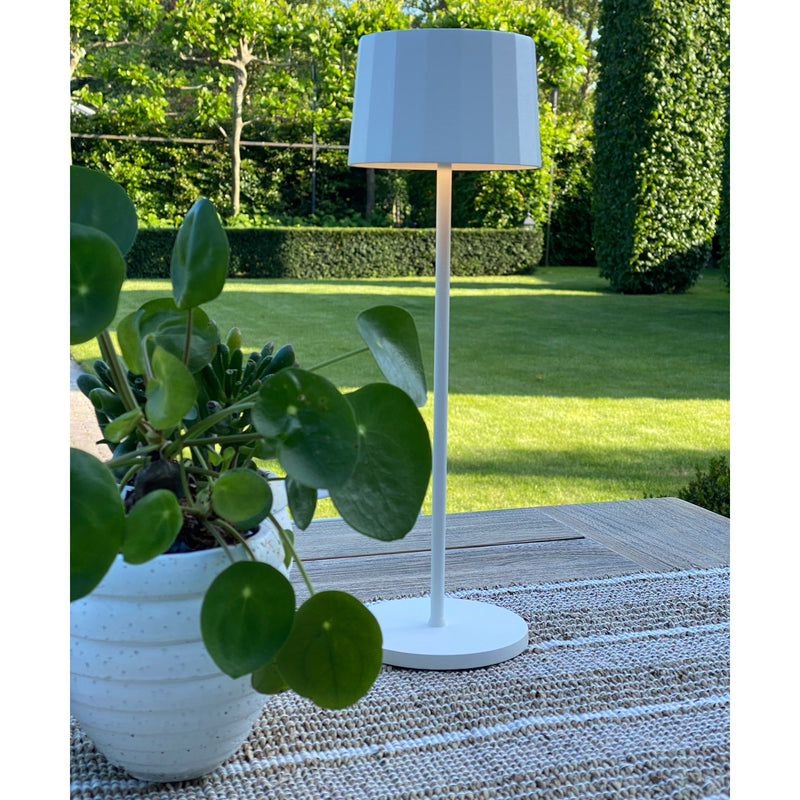 Bordlampe m/ LED lys Touch Mørkegrøn Hjd. 35 cm