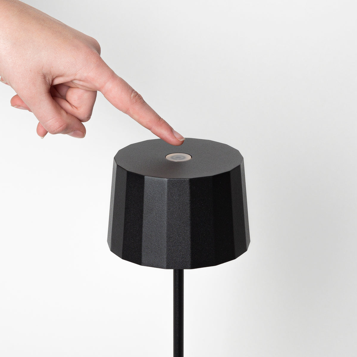 Bordlampe m/ LED lys Touch Mørkegrøn Hjd. 35 cm