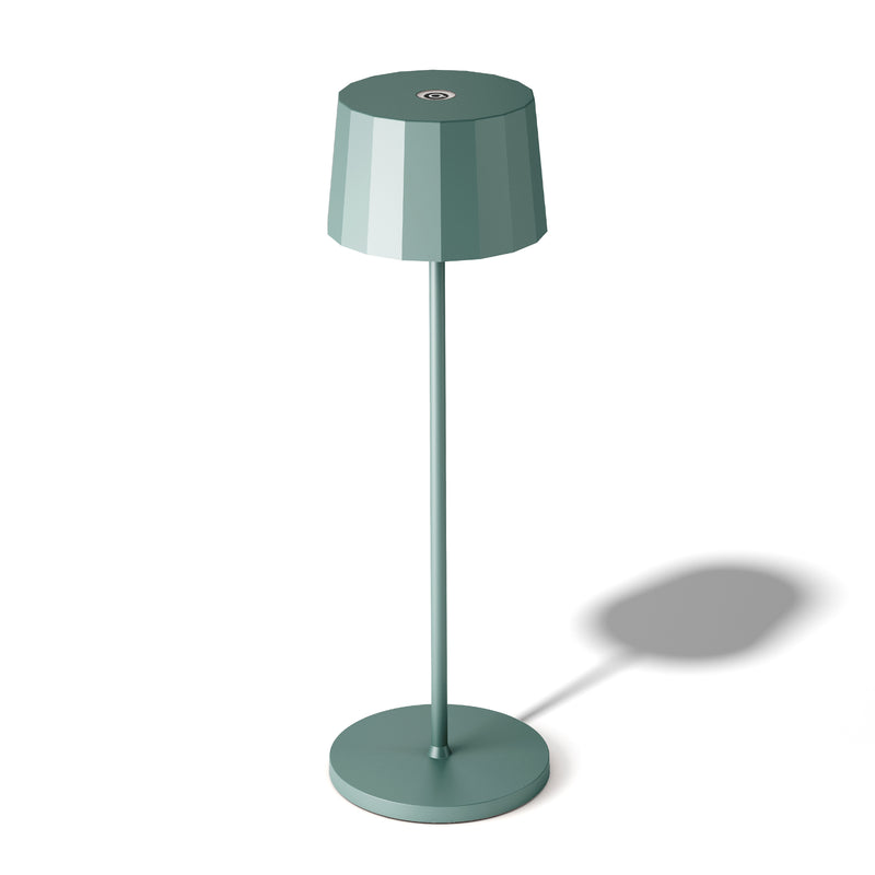 Bordlampe m/ LED lys Touch Mørkegrøn Hjd. 35 cm