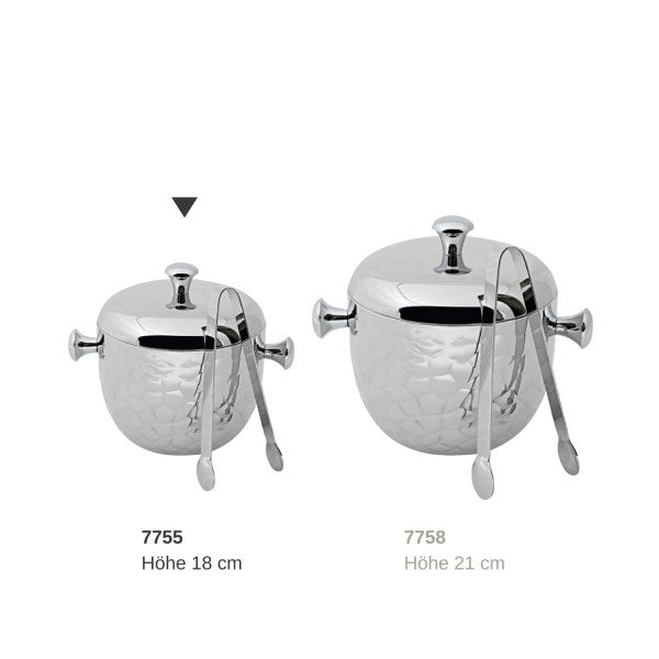 Isspand - Ice Bucket med tang H. 21 cm