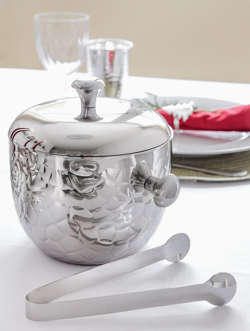 Isspand - Ice Bucket med tang H. 18 cm