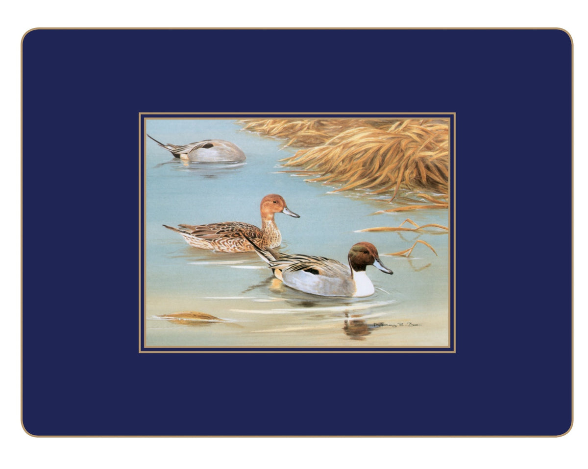 Placemats ´Wild Fowl´ Large 4 stk. i æske.