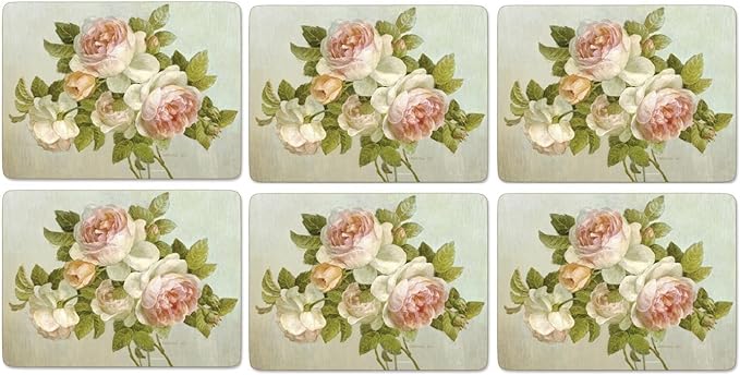 Placemats ´Antique Rose´ Mellem 30*23 cm, 6 stk. i æske