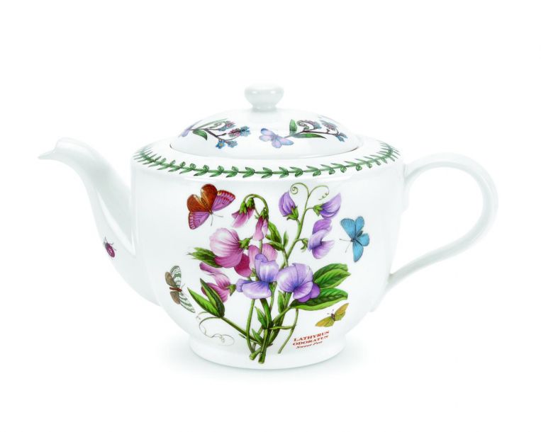 Thekande 1,1 ltr. med Ærteblomst motiv