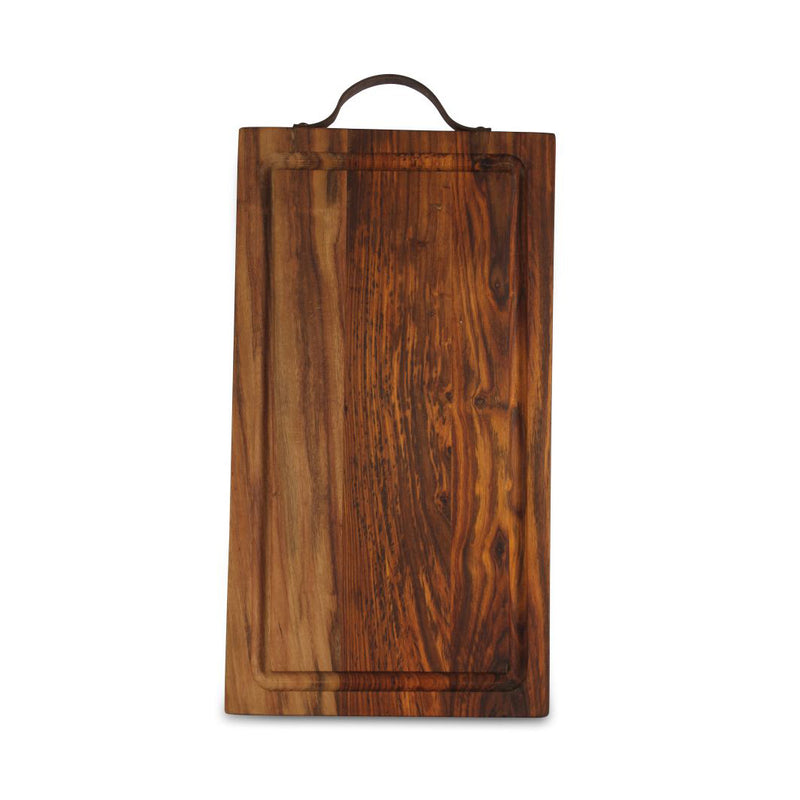 Skærebræt Butcher m/ hank 25 x 46 cm mørkt Sheesham wood