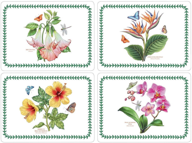 Placemats ´Exotic Botanic Garden´ Large 4 stk. i æske