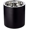 Isspand sort Pearl - Ice Bucket med tang H. 16 cm