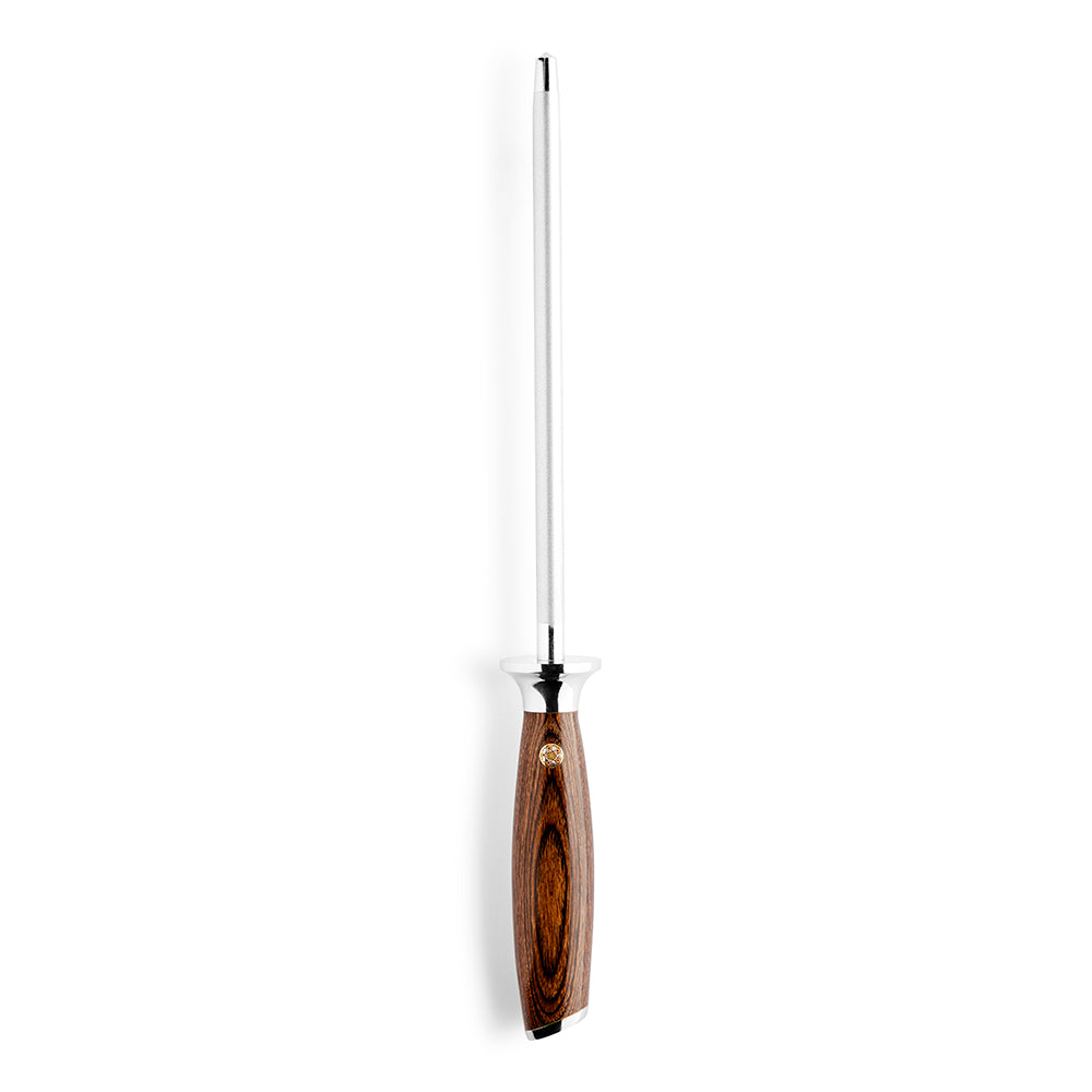 Knivstål / Sharpener m/ pakkatræ skaft 20 cm