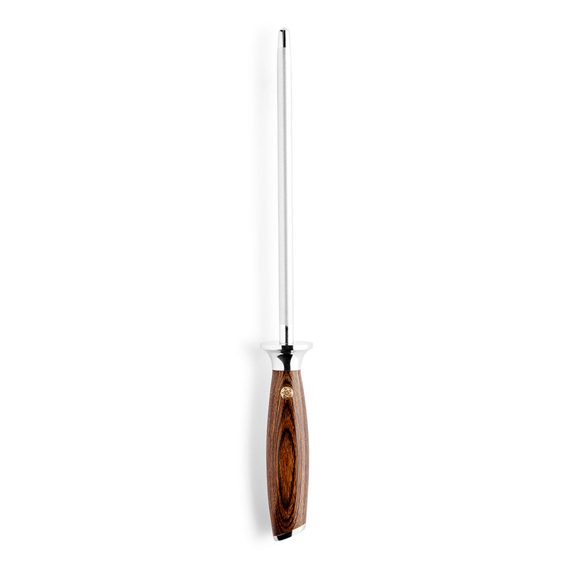 Knivstål / Sharpener m/ pakkatræ skaft 20 cm