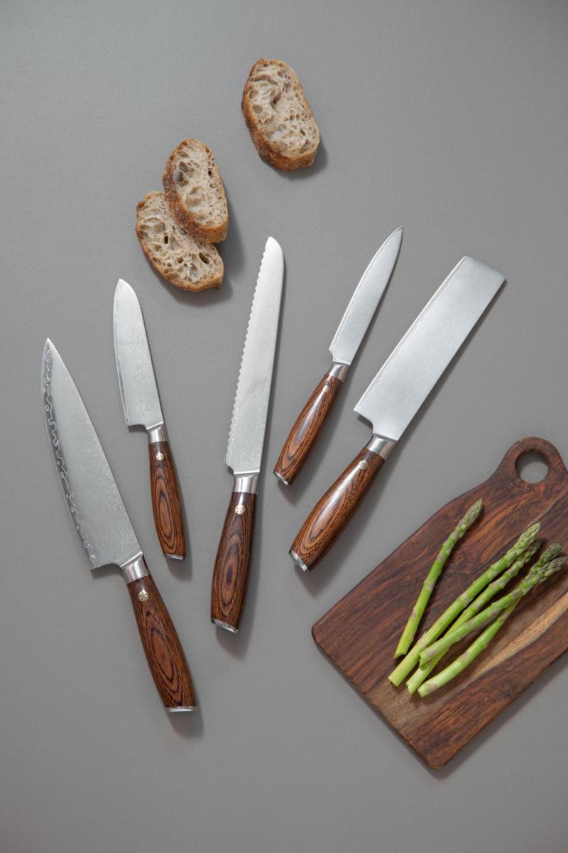Brødkniv m/ pakkatræ skaft 20,5 cm