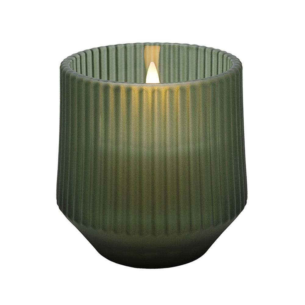 LED LYS - DUFTLYS I GLAS - GRØN/SERENITY