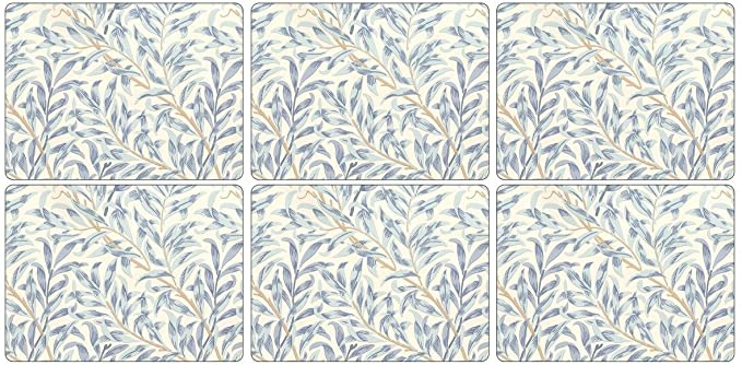 Placemats ´Willow Bough blue´ Mellem 30*23 cm, 6 stk. i æske