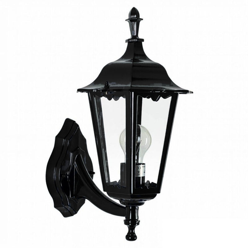 Ancora væglampe, opret, 44 cm i sort