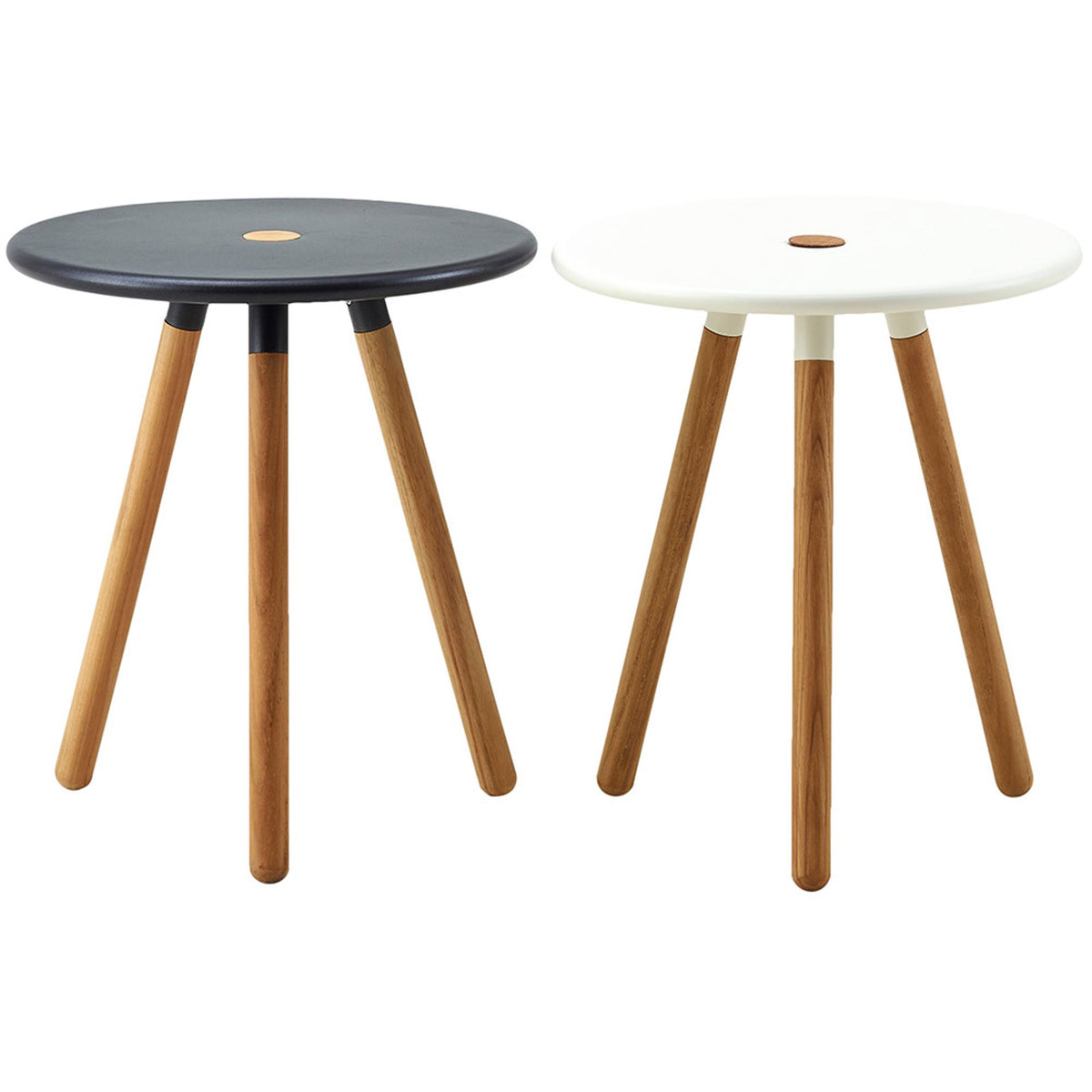 Area Taburet / Sidebord fra Cane Line Ø 40 cm