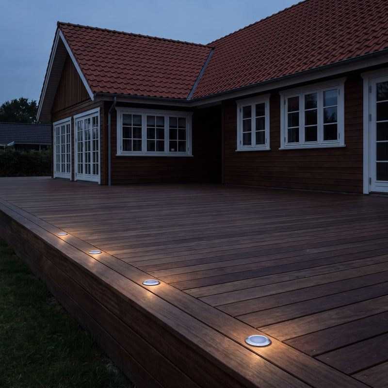 Cosmos 4 stk. lamper 0,5 W Light By Juul i brug udendørs