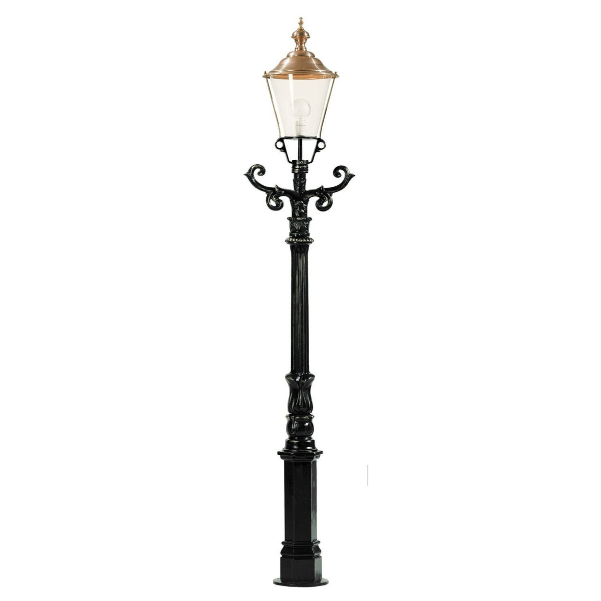 De Zaan standerlampe, m/K3b, 220 cm i sort