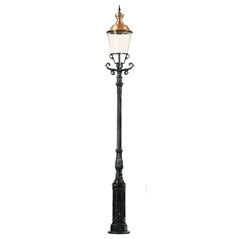 Dusseldorf standerlampe, m/K2, 325 cm i sort