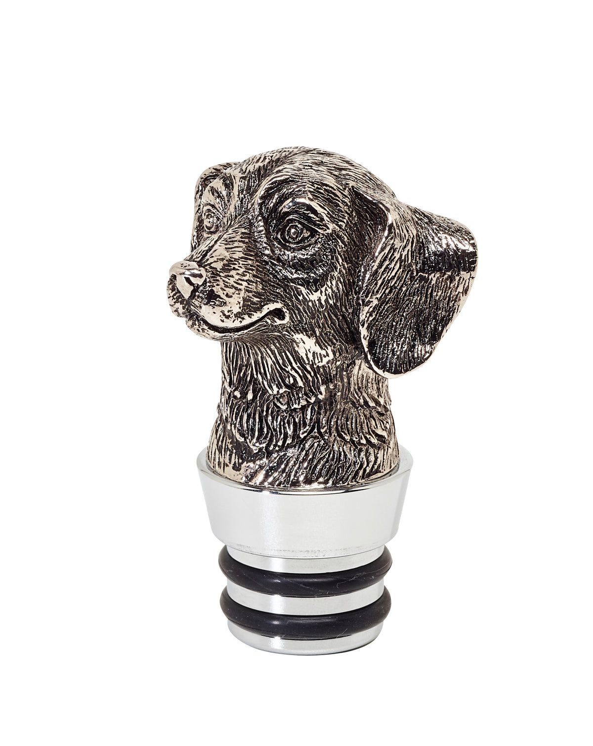 Glas Decanter / Karafel med hundeprop hjd. 26 cm