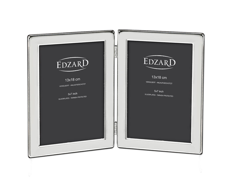 Dobbelt fotoramme 2 x 13 x 18 cm.