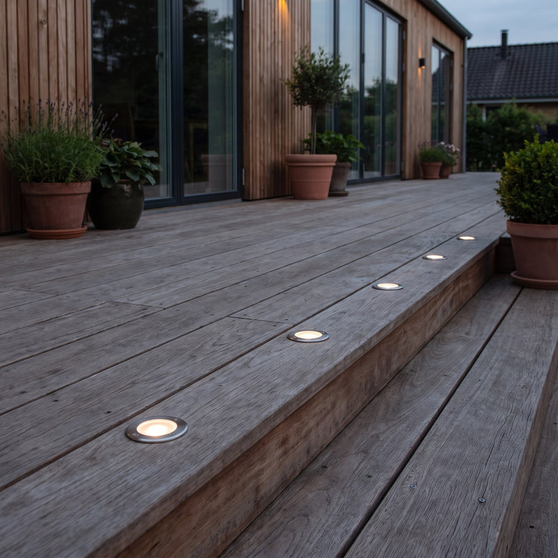 Gør det selv pakke - Cosmos 5 stk. lamper inkl. tilbehør Light By Juul i brug udendørs