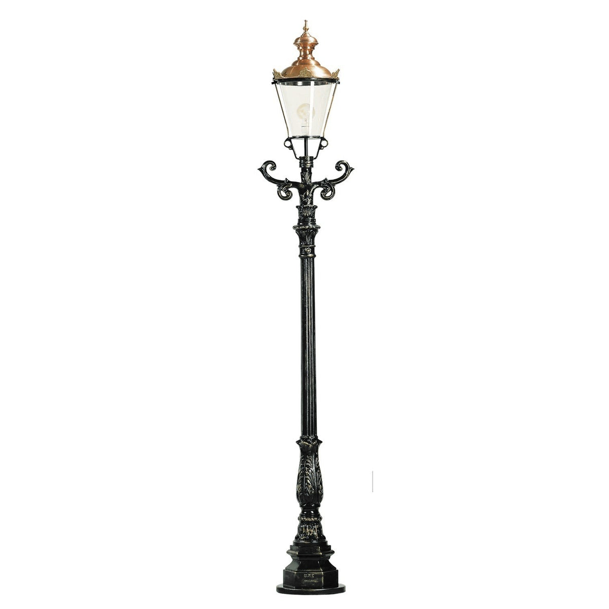 Hamburg standerlampe, m/K3, 257 cm i sort