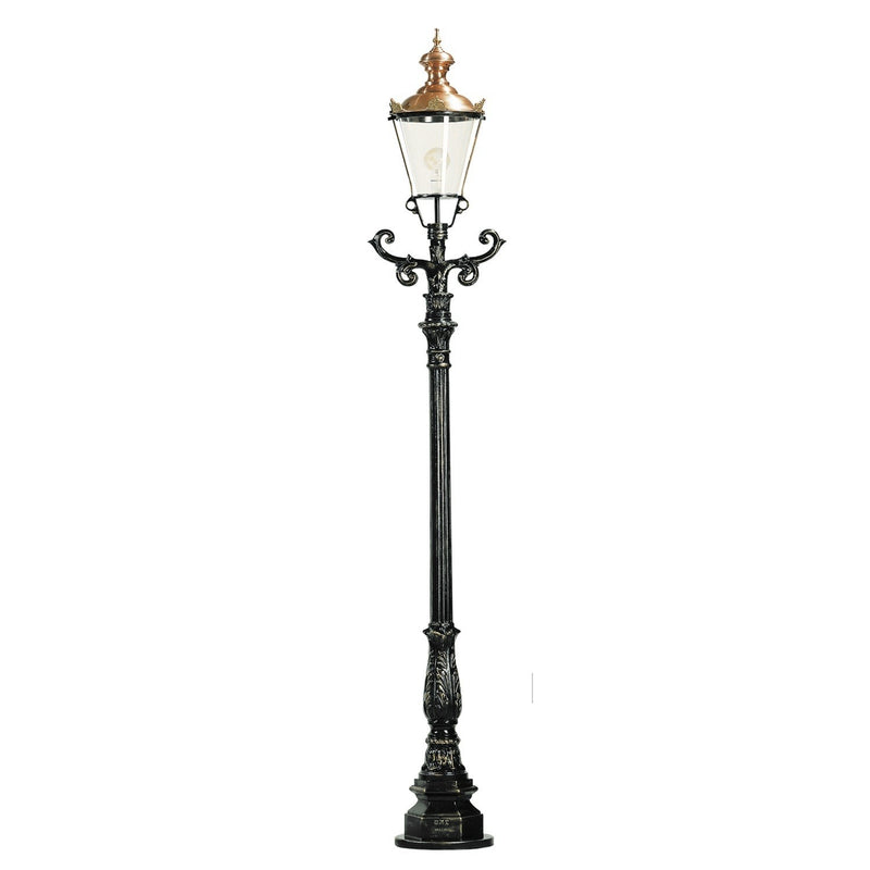 Hamburg standerlampe, m/K3, 257 cm i sort