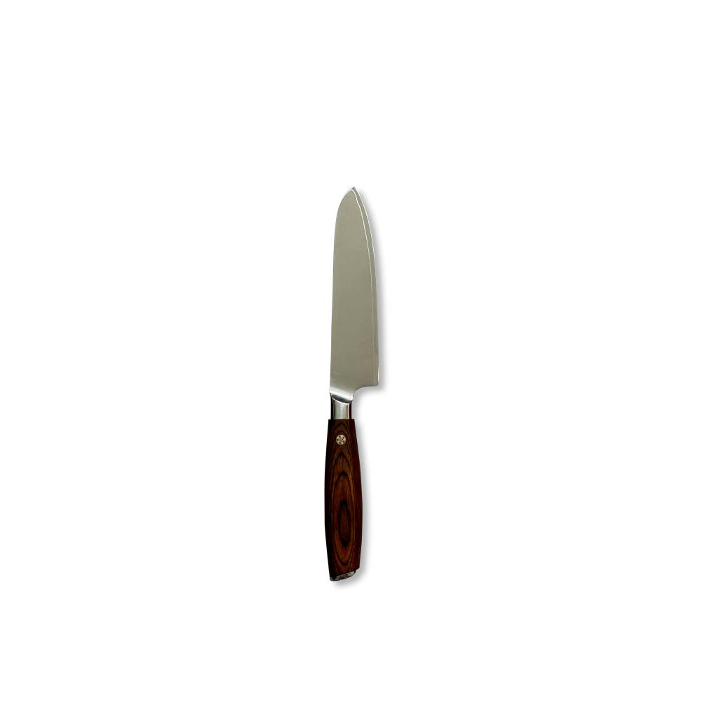Santoku / Utility knife m/ pakkatræ skaft 13 cm