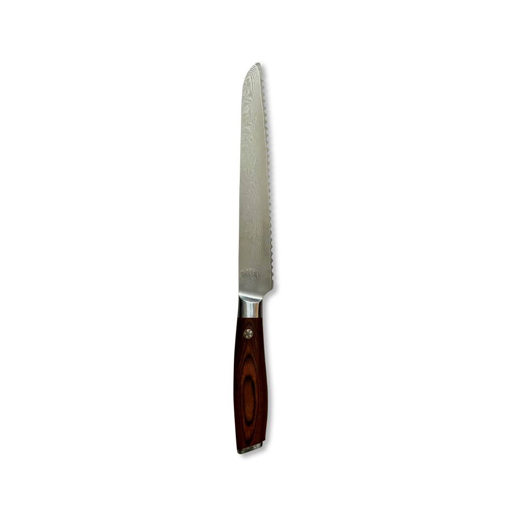 Brødkniv m/ pakkatræ skaft 20,5 cm