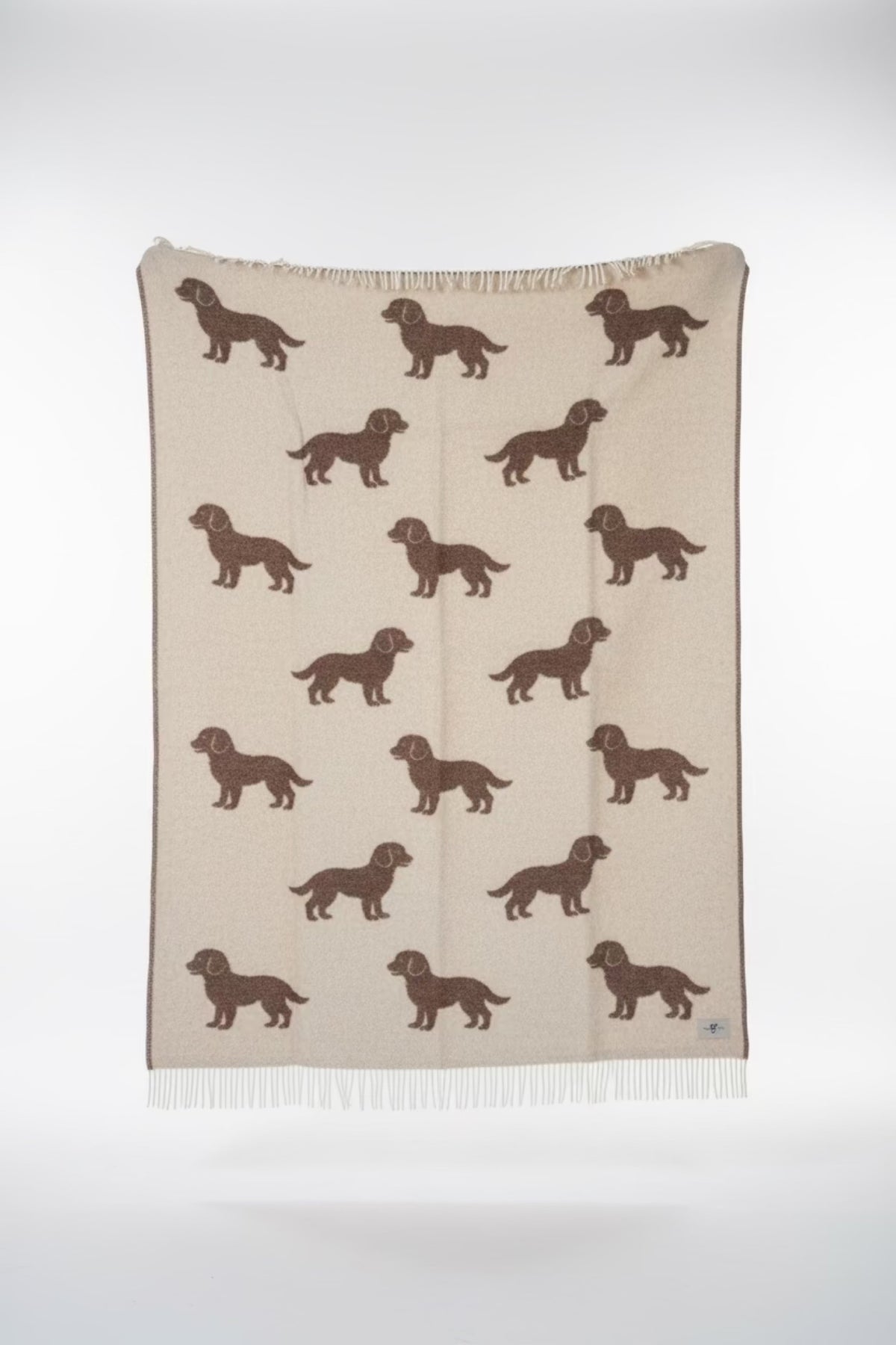 Plaid Belpo Hvalp i 100% ren ny uld