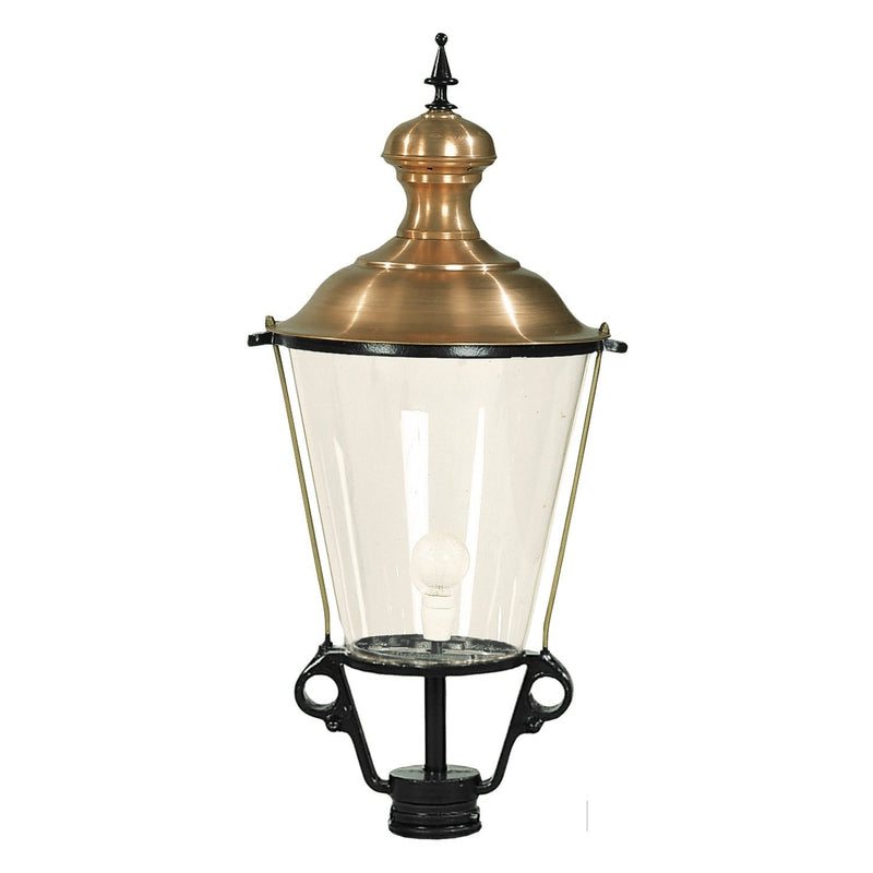 K 1, løs lampe m/ kobbertop, rund 105 cm i sort