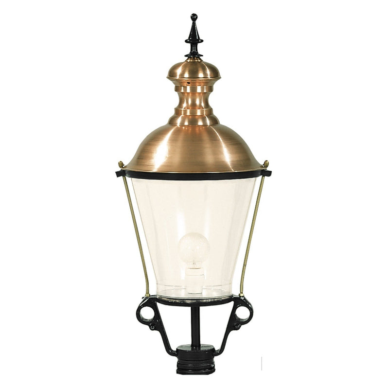 K 2 a, løs lampe m/kobbertop 85 cm. i sort