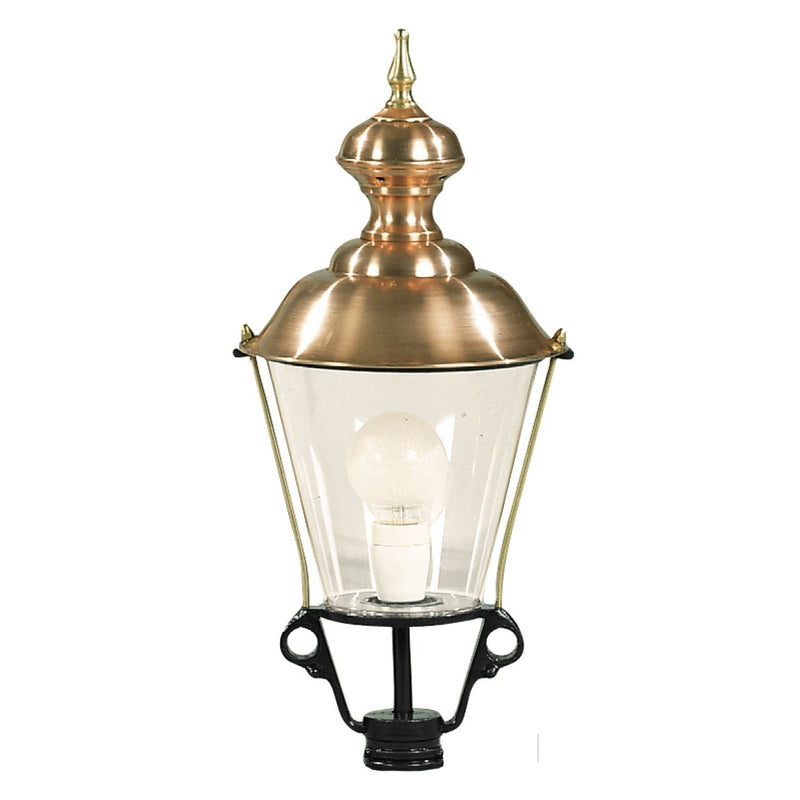 K 3 a, løs lampe m/ kobbertop, rund 68 cm i sort