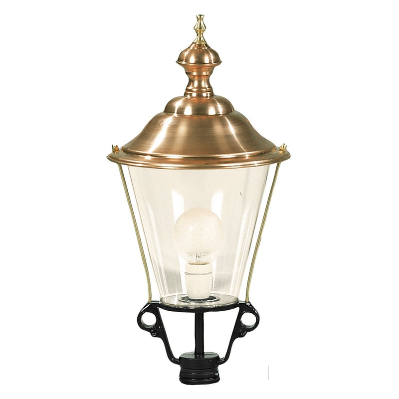 K 3 b, løs lampe m/ kobbertop, rund 63 cm i sort