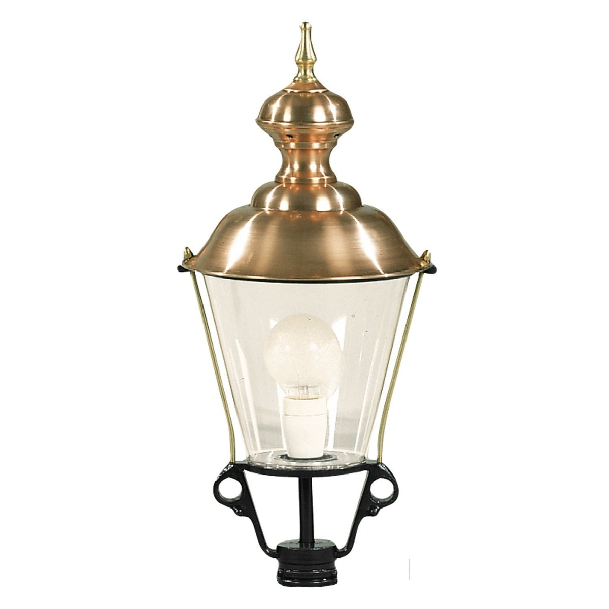 K 4, løs lampe m/ kobbertop, rund 61 cm i sort