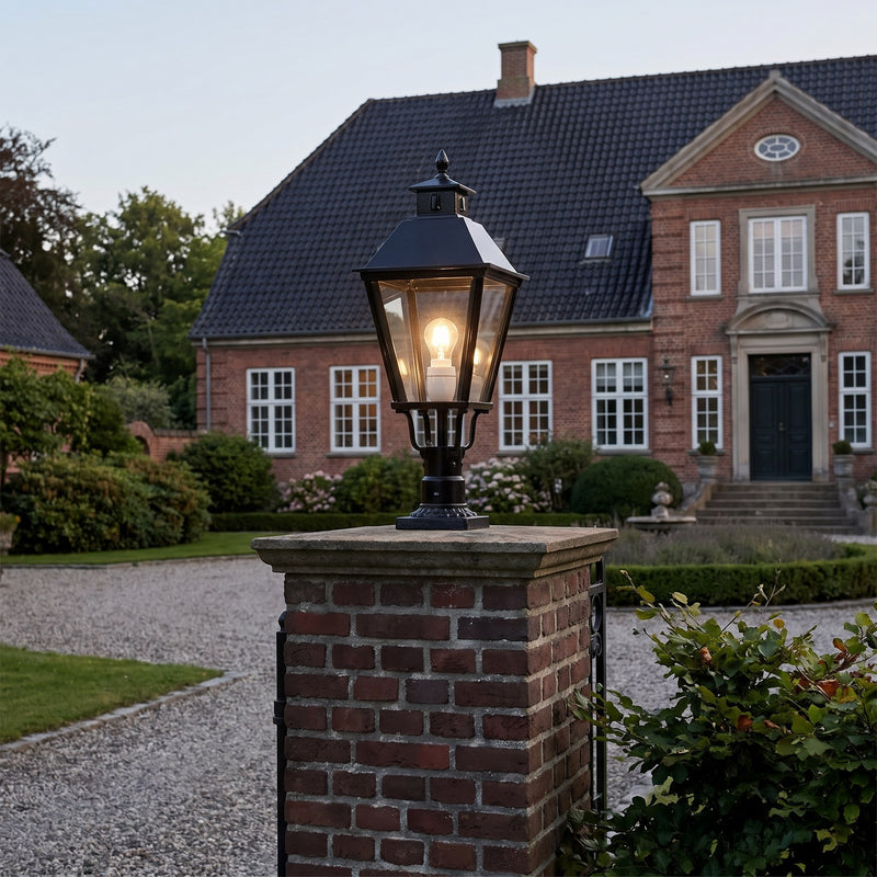 K 9, løs lampe, firkantet m/ speciel top hjd 80 cm i brug udendørs