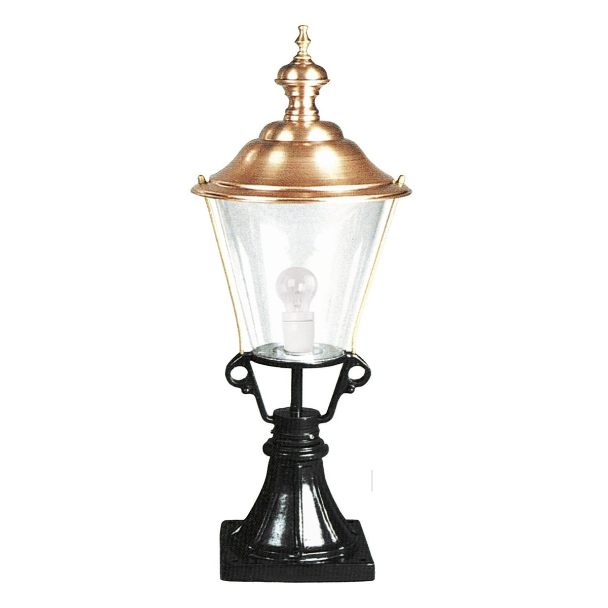 KS 204 sokkellampe, m/K3b, 78 cm i sort