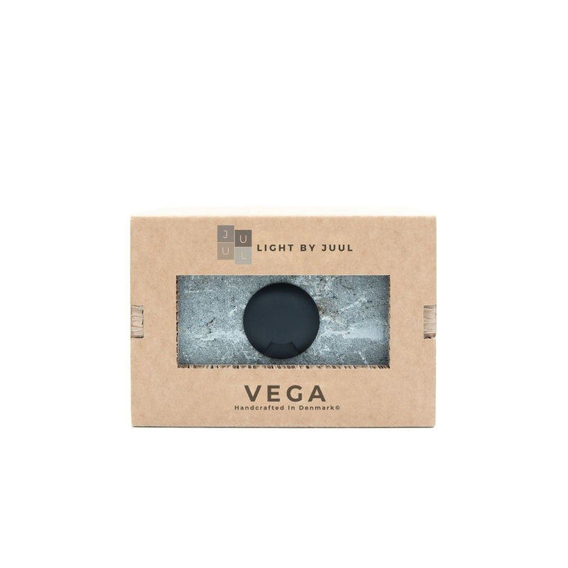 Holmegaardssten Kantblok Grå m/ Vega lampe 0,75W Light By Juul