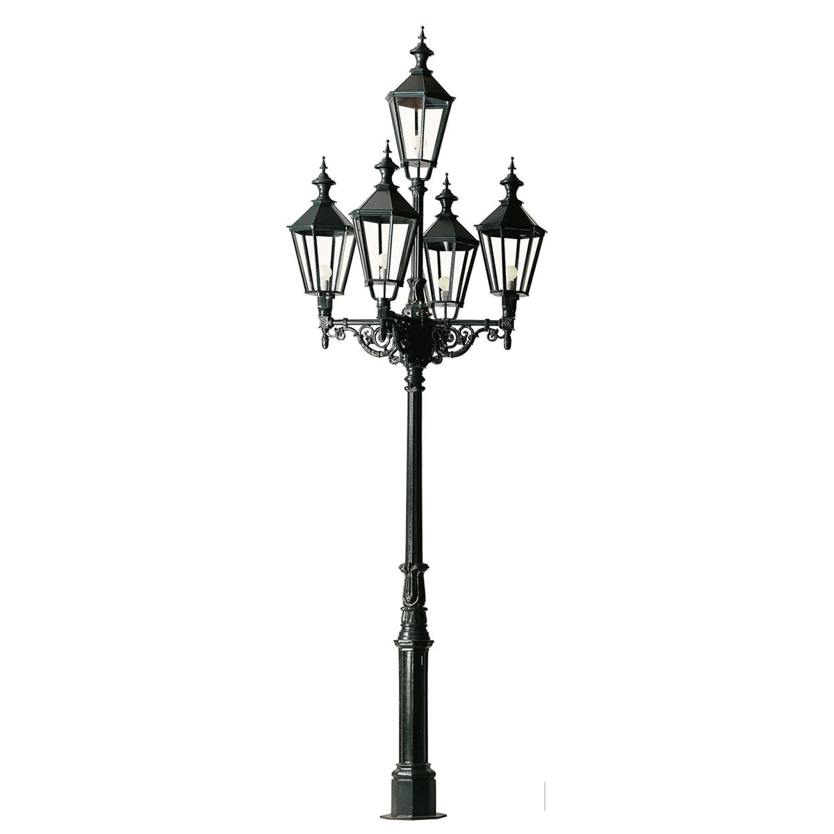 London standerlampe m/5xK7, 475 cm.