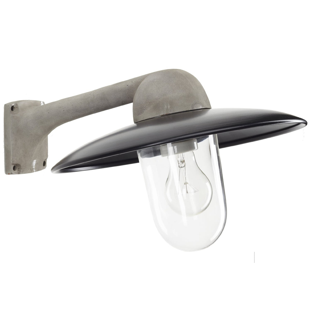 Moderne klassiske væglampe - Alu/Sort hjd. 24 cm