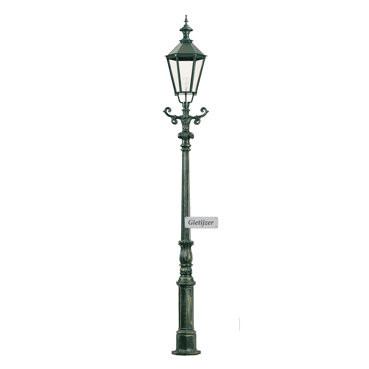 Schiedam støbejern standerlampe, m/ K7, 335 cm
