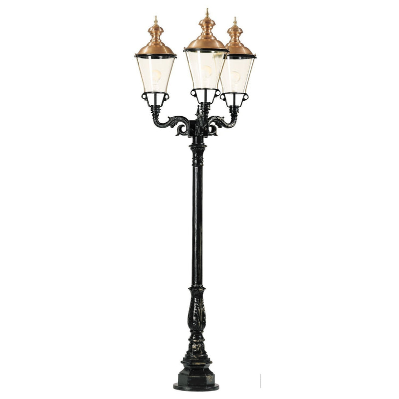 Paris standerlampe m/3 x K3a, 248 cm i sort