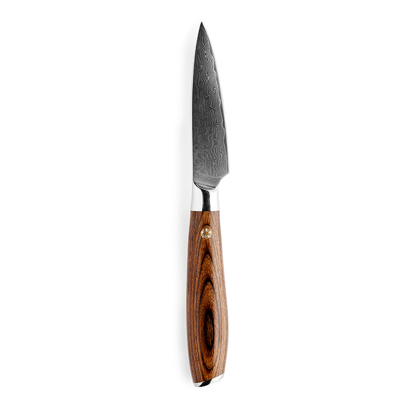 Skrællekniv / Paring knife m/ pakkatræ skaft 9 cm