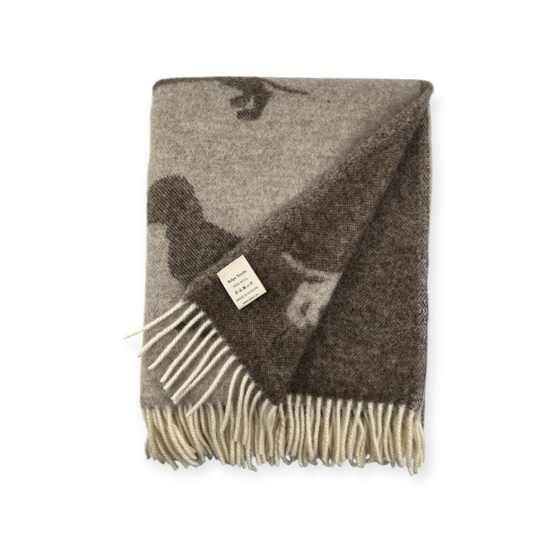 Plaid Belpo Gravhund i 100% ren ny uld