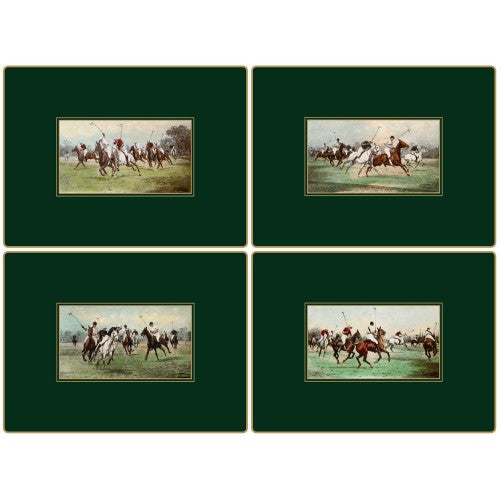 Placemats " Modern Polo" Large - 4 stk. i æske.